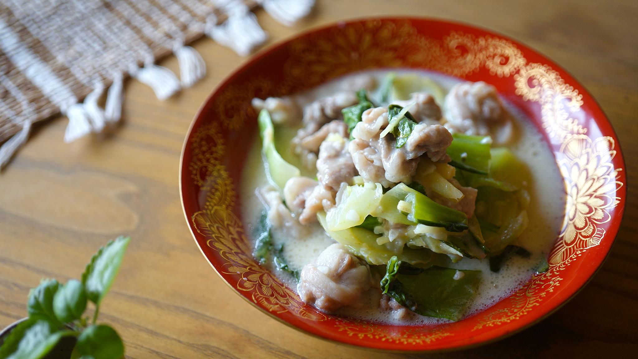驚くほどプリッと仕上がる「豚肉とチンゲン菜の中華風クリーム煮」 メインビジュアル