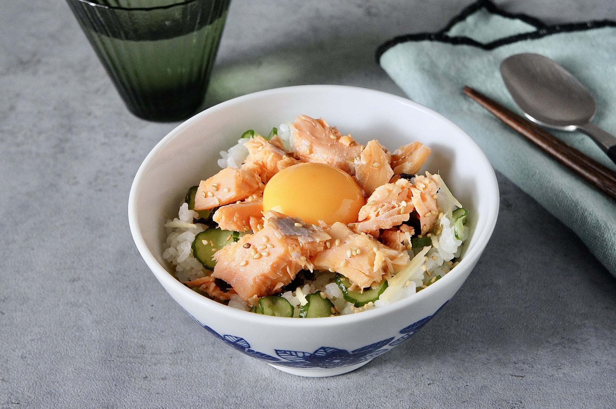 鮭の簡単のっけ丼