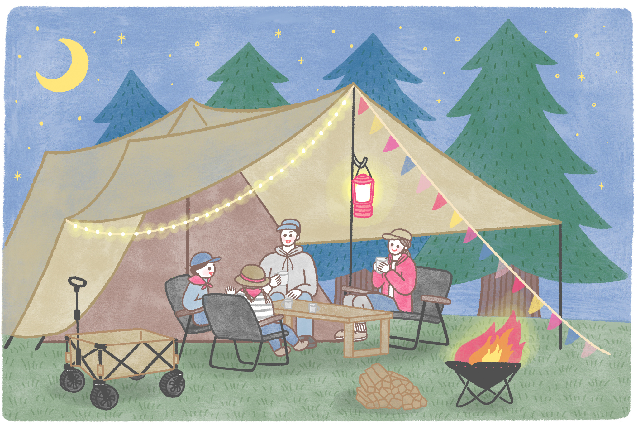 家族で楽しむキャンプ
